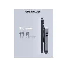 უსადენო დამტენი Aukey 3 in-1 15W LC-MC312 MagFusion Z Qi2 Foldable Wireless Charging Station - Gray, 7 image