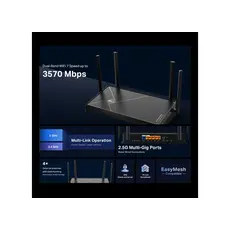 Wi-Fi როუტერი TP-Link Archer BE3600 Dual-Band Wi-Fi 7 Router, 5 image