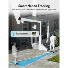 ვიდეო სათვალთვალო კამერა Blurams E20C, 3Mp, Solar Wireless 2K PTZ Security Camera, White, 6 image