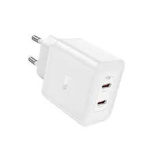 ადაპტერი Hoco N35 Streamer dual-port PD45W (2C) charger white, 2 image
