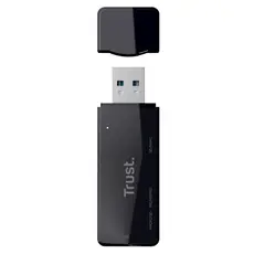 ბარათის წამკითხველი Trust Nanga USB-A to M2 / SD Card Reader, Black, 5 image