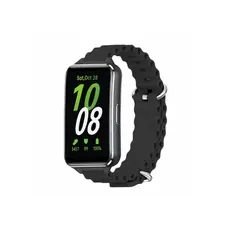 სმარტ საათის სამაჯური For Samsung Galaxy Fit3 Replacement Strap Drop-resistant Silicone Watch Band - Black, 3 image