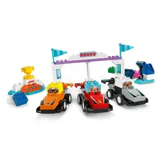 ლეგო LEGO Constructor DUPLO Town F1 Team Race Cars & Drivers, 4 image