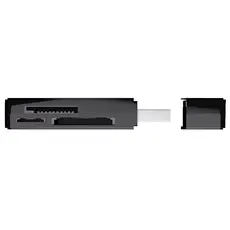 ბარათის წამკითხველი Trust Nanga USB-A to M2 / SD Card Reader, Black, 4 image
