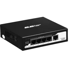 სვიჩი 2E 2E-SP401F-2 PowerLink, 5-Port, PoE+Switch, Black, 3 image