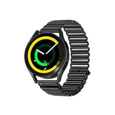 სმარტ საათის სამაჯური Stainless Steel Wrist Band 20mm Adjustable Hollow Watch Strap - Black, 3 image