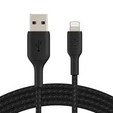 USB კაბელი BELKIN CAA002BT2MBK APPLE IPHONE CHARGER USB TO LIGHTNING CABLE 6FT, 2 image