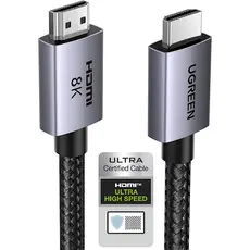 HDMI კაბელი UGREEN HD171(25911), 8K HDMI To HDMI, 3M, Grey, 3 image