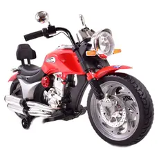 ბავშვის ელექტრო მოტოციკლი 0001R ტყავის სავარძლით, 3 image