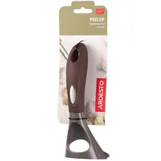 ბოსტნეულის სათლელი Ardesto Peeler Gemini, 19.5cm, stainless steel, nylon, gray-brown, 2 image