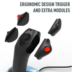 სათამაშო საჭე Thrustmaster TCA Officer Pack Airbus Edition 2960842, 4 image