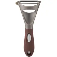 ბოსტნეულის სათლელი Ardesto Peeler Gemini, 19.5cm, stainless steel, nylon, gray-brown, 7 image