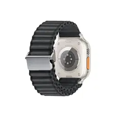 სმარტ საათის სამაჯური TVC Apple Watch Series 10 42mm / 9 8 7 41mm / SE (2023) SE (2022) SE 6 5 4 40mm / 3 2 1 38mm Wavy Texture Nylon Strap - Black