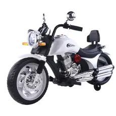 ბავშვის ელექტრო მოტოციკლი 0001W ტყავის სავარძლით, 2 image