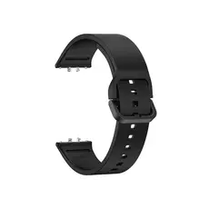 სმარტ საათის სამაჯური For Samsung Galaxy Fit3 Watch Band Soft Silicone Strap Replacement - Black