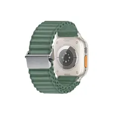 სმარტ საათის სამაჯური TVC Apple Watch Series 10 42mm / 9 8 7 41mm / SE (2023) SE (2022) SE 6 5 4 40mm / 3 2 1 38mm Wavy Texture Nylon Strap - Army Green, 2 image