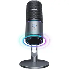 მიკროფონი UGREEN CM769 (35629), Microphone for PC, RGB, USB, 3.5mm, Black