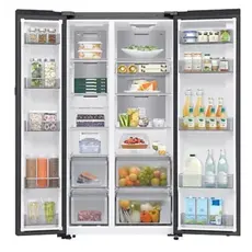 მაცივარი SAMSUNG RS80F65M1BWR FS 178x59.5x71.6 680 LT NF Inventer Clean Black Side-by-Side, 3 image