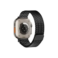 სმარტ საათის სამაჯური TVC LEMONDA Magnetic Strap For Apple Watch Series 10 Ultra 9 8 7 SE 6 5 4 3 2 1 46mm 49mm 45mm 44mm 42mm Metal Watch Band - Black, 3 image