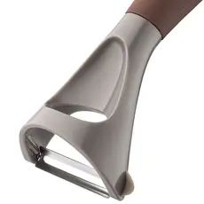 ბოსტნეულის სათლელი Ardesto Peeler Gemini, 19.5cm, stainless steel, nylon, gray-brown, 8 image