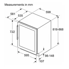 ღვინის მაცივარი BOSCH KUW21AHG0, 6 image