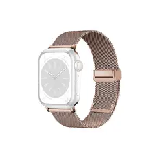 სმარტ საათის სამაჯური TVC KALEBOL Magnetic Buckle Watch Band for Apple Watch Series 10 9 8 7 SE 6 5 4 3 2 1 42mm 41mm 40mm 38mm Stainless Steel Strap - Rose Gold, 3 image