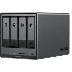 შენახვის სისტემა UGREEN NASync DXP4800 Plus (35261), Intel Gold 8505, 8GB, Diskless, RJ45, USB, Type-C, HDMI, Space Gray, 2 image