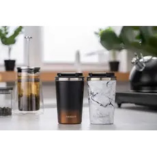 თერმოსი Ardesto Travel mug Marmo, 360ml, stainless steel, 3 image