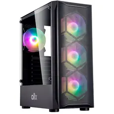 ქეისი ALLX AX-G1944, Computer Case, ATX, MATX, USB 3.0x1, USB 1.0x2, AUDIO, Black, 2 image