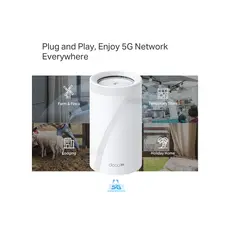 Wi-Fi როუტერი TP-link BE65-5G(1-pack) 5G BE9300 Whole Home Mesh Wi-Fi 7 Gateway, 8 image