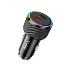 მანქანის დატენი Hoco NZ14B Guerrero PD50W Dual-Type-C car charger black, 2 image