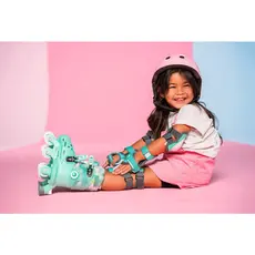 სამუხლე ბავშვებისთვის YVOLUTION SAFETY PADS 2021 SMALL GREEN, 5 image