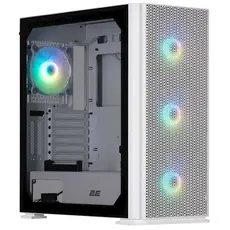 ქეისი 2E 2E-GI01W Vertex, Computer Case, Large MidT, ATX, E-ATX, micro-ATX, mini-ITX, USB 3.0, USB Type-C, 2xUSB 2.0, White, 2 image