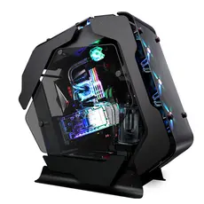 კომპიუტერის ქეისი Zalman PC case Z-MACHINE 500 without PSU, 2xUSB3.0, 2xUSB2.0, 1xUSB 3.1 Type-C, 5x120mm ARGB, VGA 400mm, LCS ready, TG Side Panel, ATX, black, 4 image
