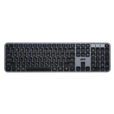კლავიატურა 2E Keyboard membrane KS240 110key, WL/BT, EN/UK, grey-black, 2 image