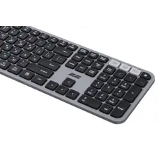 კლავიატურა 2E Keyboard membrane KS240 110key, WL/BT, EN/UK, grey-black, 5 image