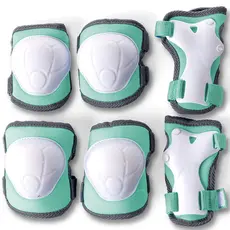 სამუხლე ბავშვებისთვის YVOLUTION SAFETY PADS 2021 SMALL GREEN, 4 image