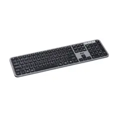 კლავიატურა 2E Keyboard membrane KS240 110key, WL/BT, EN/UK, grey-black, 4 image