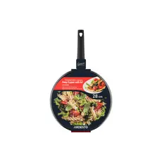 ტაფა Ardesto Deep Fry pan with lid Gemini Gourmet Viareggio, 28cm, aluminium, black, 9 image