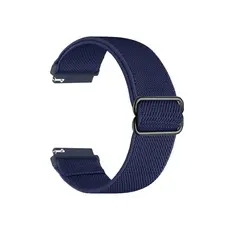 სმარტ საათის სამაჯური For Samsung Galaxy Watch6 Classic 47mm 43mm Watch Strap 20mm Adjustable Nylon Wrist Band - Dark Navy Blue, 2 image