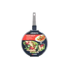 ტაფა Ardesto Deep Fry pan with lid Gemini Gourmet Apulia, 26cm, aluminium, gray, 6 image
