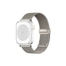 სმარტ საათის სამაჯური TVC KALEBOL Magnetic Buckle Watch Band for Apple Watch Series 10 9 8 7 SE 6 5 4 3 2 1 42mm 41mm 40mm 38mm Stainless Steel Strap - Starlight, 3 image