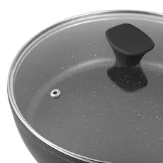 ტაფა Ardesto Deep Fry pan with lid Gemini Livorno, 28cm, aluminium, black, 7 image