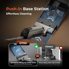 მტვერსასრუტი Uwant D700, 20,000Pa, 700ML, Wet And Dry Vacuum Cleaner With D-Shaped Rolling Brush, Grey, 7 image