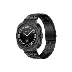 სმარტ საათის სამაჯური TVC Samsung Galaxy Watch Ultra 47mm Band Stainless Steel 7-Bead Slim Watch Strap Bracelet - Black, 2 image