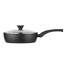 ტაფა Ardesto Deep Fry pan with lid Gemini Livorno, 28cm, aluminium, black, 5 image