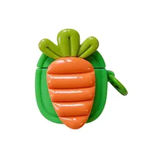 ყურსასმენის ქეისი Silicone Case For AirPods 2nd gen - Carrot
