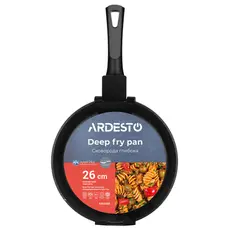 ტაფა Ardesto Deep Fry pan with removable handle Gemini Bari, 26cm, aluminium, black, 8 image