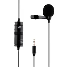 მიკროფონი 2E 2E-ML010, 3.5mm, Lavalier Microphone, Black, 2 image