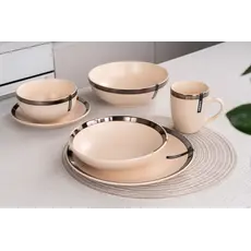 სუპის თასი Ardesto Soup plate Liguria Cream, 20cm, ceramics, creamy, 4 image